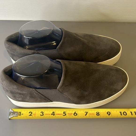 🩶”Vince” Dark Gray Warren Suede Platform Slip On Skate Sneakers Size 10 🩶 - Picture 8 of 10